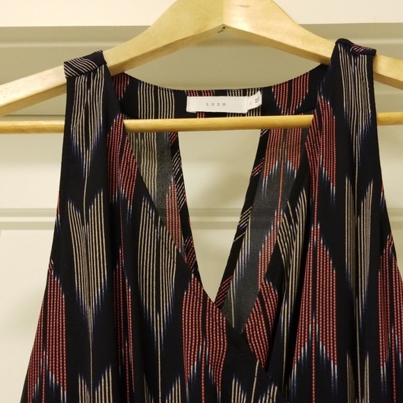 😍😍Lush elastic waist geometric print dress - Picture 5 of 7